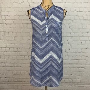 SALE    Chevron Blue Sleeveless Shirt   429